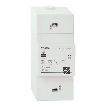Resim Schneider Electric 740080 Voltaj Trafosu 230V/24V IP40 DIN Ray Montaj Gri