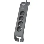 Philips SPN3140A/62 Aşırı Gerilim Koruyucu, 4 AC Priz, 230V, 1.5m Kablo, Gri