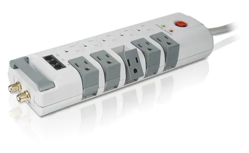 Resim Philips SPP3113WB Priz Çoklayıcı 10 Çıkışlı Döner Beyaz