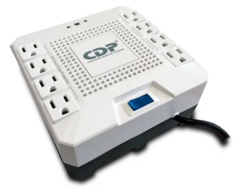 Karşılaştırma CDP R-AVR1808i Otomatik Voltaj Regülatörü 1800VA/1000W, 8 Priz, 175 Joule Aşırı Gerilim Koruması İle CDP R-AVR5008 Otomatik Voltaj Regülatörü 5000VA/2500W, 8 Priz, 525 Joule