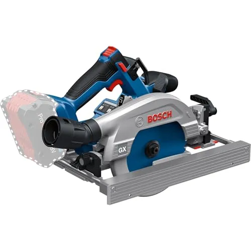 Resim Bosch GKS 18V-57 G Akülü Daire Testere Seti FSN 1400 Raylı (18V, 57mm Kesme Derinliği, 1400mm Ray)