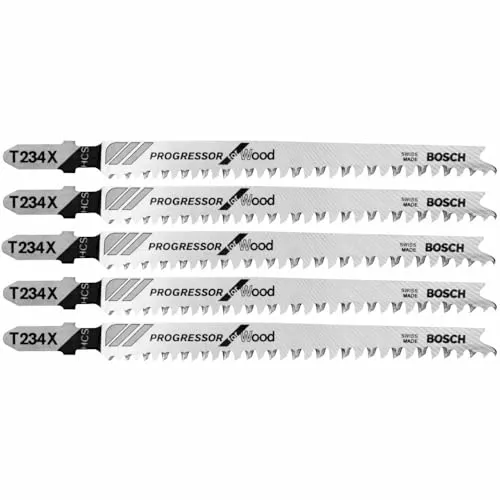 Karşılaştırma Bosch 2 609 256 735 Dekupaj Testere Yapboz Testeresi Çok Amaçlı Testere Bıçağı İle Bosch T234X Dekupaj Testere Bıçağı, Yüksek Karbon Çelik (HCS), 2 Adet