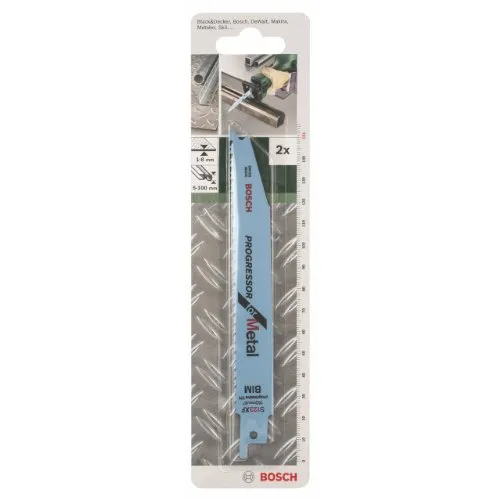 Resim Bosch S 123 XF Progressor Kılıç Testere Bıçağı - 200mm, BIM, 1.8-2.6mm Diş Aralığı