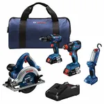 Bosch 4'lü 18V Akülü Kombi Alet Seti