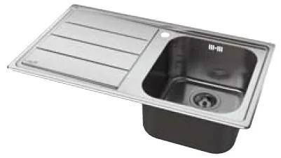 Resim Whirlpool AM 8650 IX/LH Paslanmaz Çelik Mutfak Evyesi