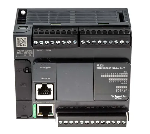 Resim Schneider Electric TM221CE24U Modicon M221 Programlanabilir Lojik Kontrol Cihazı (PLC) - 24 G/Ç, 24VDC