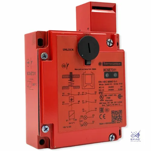 Resim Schneider Electric XCSE731127 Güvenlik Anahtarı Aktüatörlü 1NC/1NC 24V AC/DC