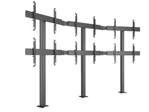 Karşılaştırma Multibrackets M Pro Serisi MBFMC3x2U 3x2 Ekran Video Wall Yer Tipi Montaj Ayağı İle Multibrackets M Pro Serisi MBFMC6x3U Video Wall Zemin Askısı