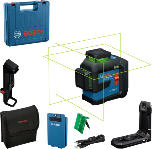 Karşılaştırma Bosch GLL 12V-100-33 CG Yeşil Lazer Metre (12V Batarya Sistemi) İle Bosch GLL 80-33 G Professional Yeşil Lazer Metre