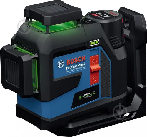 Resim Bosch GLL 12V-100-33 CG Yeşil Lazer Metre (12V Batarya Sistemi)
