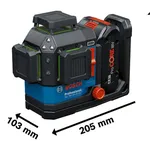 Bosch GLL 18V-120-33 CG 18V Akülü Yeşil Lazer Hizalama ve Düzleme Aleti Bluetooth'lu
