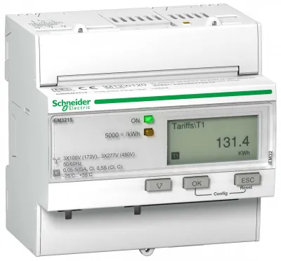 Resim Schneider Electric iEM3215 3 Faz Enerji Ölçer 400V 65A Modbus RTU