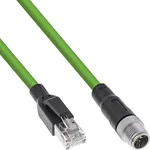 این‌لاین Endüstriyel M12 8-pin X-kodlu RJ45 Cat.6A PUR Ağ Kablosu, 5m