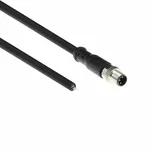اَکت Endüstriyel M8A 3-Pin Sensör Kablosu, Erkek - Açık Uç, 3m