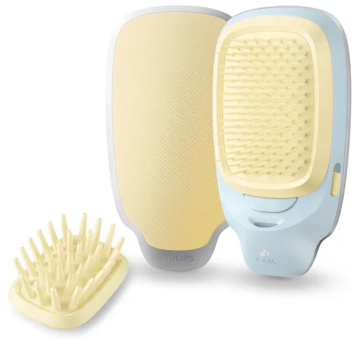 Karşılaştırma Philips EasyShine HP4675/75 Saç Tarağı, Cam Göbeği/Sarı İle Philips EasyShine HP4722 Universal Saç Fırçası ve Tarak, Violet