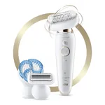 Braun Silk-épil 9 Epilatör 81688637 - Islak & Kuru, 40 Cımbız, 2 Hız, Beyaz/Rose Gold