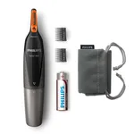 Philips NOSETRIMMER Seri 3000 Pille Çalışan Burun Kılı Kesme Makinesi (AA Pil Gücü)