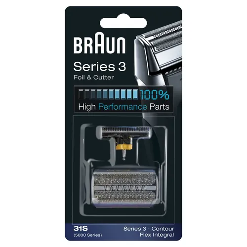 Karşılaştırma Braun Series 3 31S Yedek Tıraş Başlığı Folyo ve Kesici Kaseti İle Braun Series 5 52B Elektrikli Tıraş Makinesi Başlığı Yedek Kaset - Siyah