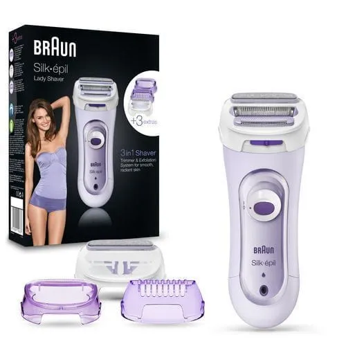 Karşılaştırma Braun Silk-épil 81653272 Kadın Epilasyon ve Tüy Alma Sistemi - 4 Başlık, Düzeltici Aparat, Mor/Beyaz İle Philips Islak ve Kuru Elektrikli Bacak Jileti