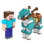 Minecraft Steve ve Zırhlı At Figür Seti - Video Oyunu Koleksiyonu