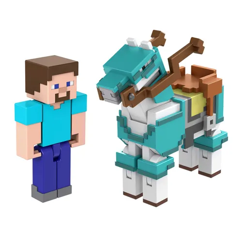 Karşılaştırma Minecraft Steve ve Zırhlı At Figürleri Seti İle Minecraft Warden Aksiyon Figürü Işık, Ses ve Aksesuarlarla