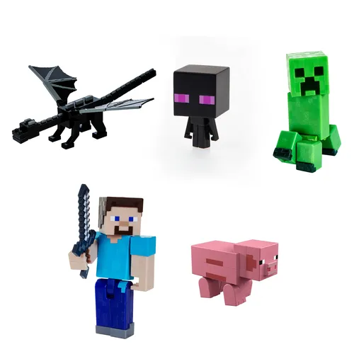 Resim Minecraft Mikro Koleksiyon Figürleri (Karakterler Değişir)