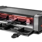 Unold 48730 Raclette Grill - 1200W, 8 Kişilik, Siyah/Paslanmaz Çelik