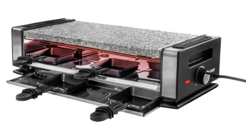 Resim Unold 48760 Raclette Grill 8 Kişilik 1200W Siyah/Paslanmaz Çelik