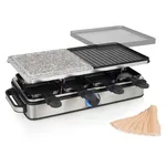 Princess 162635 Deluxe Raclette 8 Kişilik Taş ve Izgara Planklı