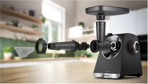 Karşılaştırma Bosch MUZ9CC1 Bosch MUM Serisi Stand Mikserleri İçin Çok Amaçlı Kase Aparatı İle Bosch MWZS0JPB Kıyma Makinesi Aksesuarı