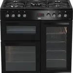 Beko KDVF90K 90cm Çift Fırınlı Gazlı Ocaklı Sürgülü Fırın