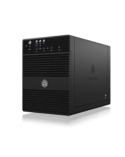 Resim ICY BOX IB-3640SU3 USB 3.2 Gen 1 Type-B Siyah Dört Yuvalı Sabit Disk Yuvası