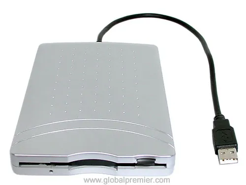 Resim NEC 1.44MB Harici USB Disket Sürücü Gümüş