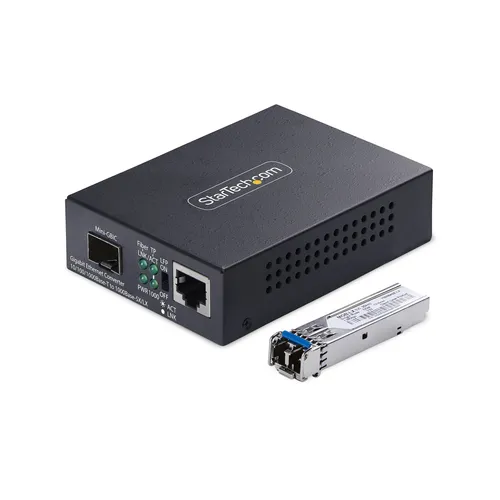 Resim StarTech.com Gigabit Ethernet Fiber Optik Medya Dönüştürücü (10/100/1000 Mbps)