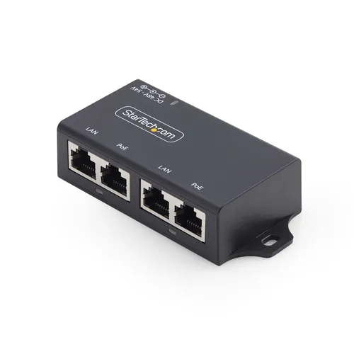 Resim StarTech.com 2 Port Gigabit PoE+ Enjektör (45W PoE Bütçesi)