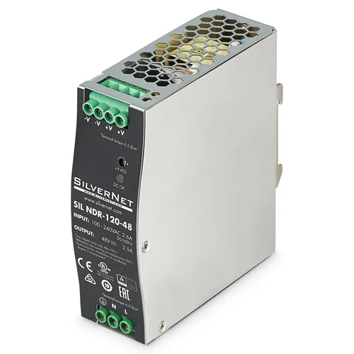 Resim SilverNet 120W 48V 2.5A Endüstriyel DIN Ray Tipi Güç Kaynağı
