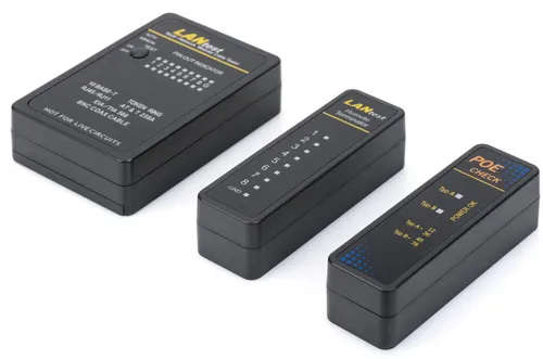Karşılaştırma Lanview LVN127693 Ağ Kablosu Test Cihazı İle Microconnect CAB-TEST9 Ağ Kablosu Test Cihazı