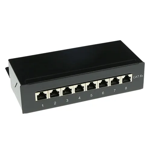 Karşılaştırma ACT Cat6A Korumalı 8 Port Yüzeye Montaj Ağ Kutusu İle Techly IWP-ADAP CBU6T Ağ Bağlantı Kutusu Adaptörü
