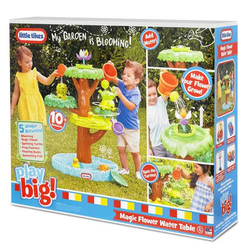 Karşılaştırma Little Tikes Sihirli Çiçek Su Masası İle Tickit Şeffaf Renkli Kovalar
