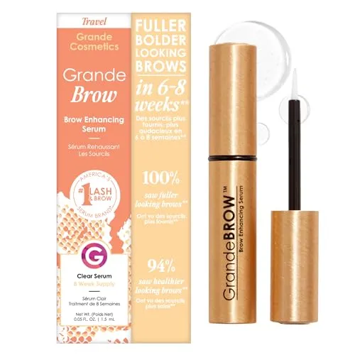 Resim Grande Cosmetics GrandeBROW Kaş Güçlendirici Serum, 8 Haftalık Tedarik (1.5 mL)