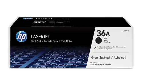Resim HP 36A 2'li Paket Siyah Orijinal LaserJet Toner Kartuşları