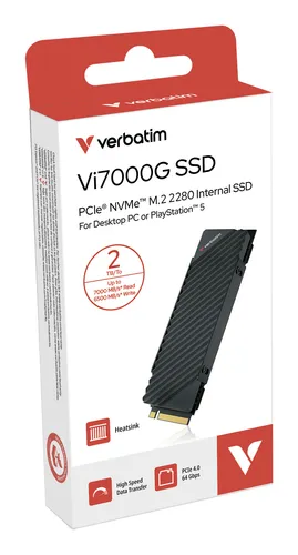 Resim Verbatim Vi7000G PCIe NVMe M.2 2TB Dahili SSD (Oyun)