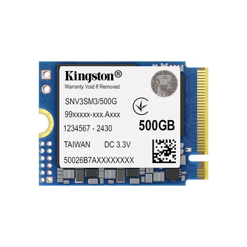Resim Kingston Technology 500G NV3 M.2 2230 NVMe SSD