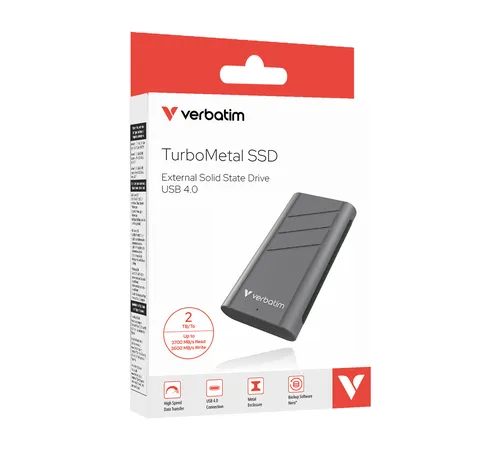 Resim Verbatim TurboMetal SSD USB4 2TB