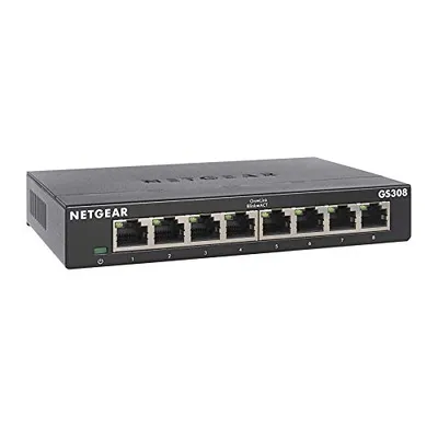 NETGEAR GS308 Yönetilmeyen Gigabit Ethernet Anahtarı 8 Port