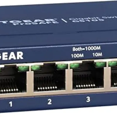 NETGEAR GS105NA 5 Port Gigabit Ethernet Switch