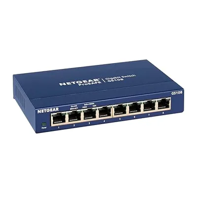 NETGEAR GS108 8 Port Gigabit Ethernet Yönetilmeyen Anahtar