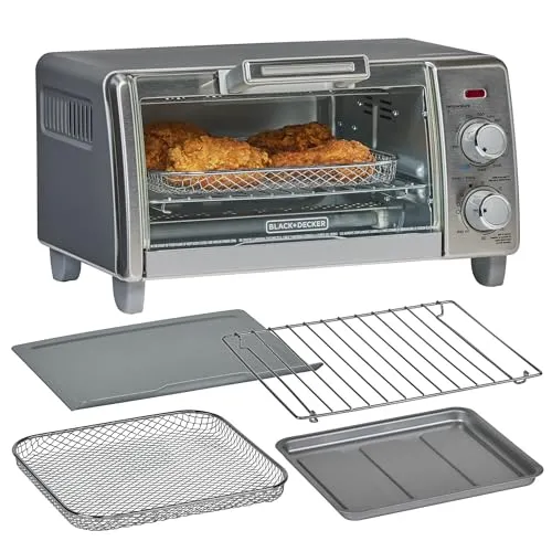 Resim BLACK+DECKER Crisp 'N Bake Air Fry Tezgah Üstü Fırın