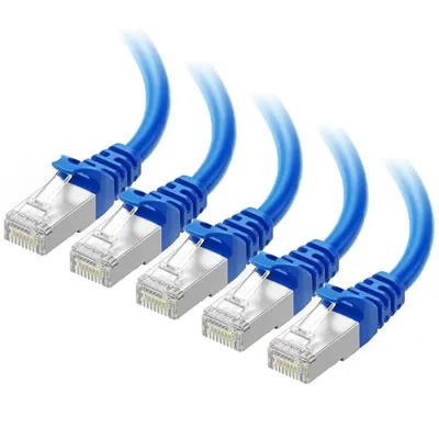 Cable Matters Cat 6A 7ft Mavi SSTP/SFTP Ethernet Kablosu