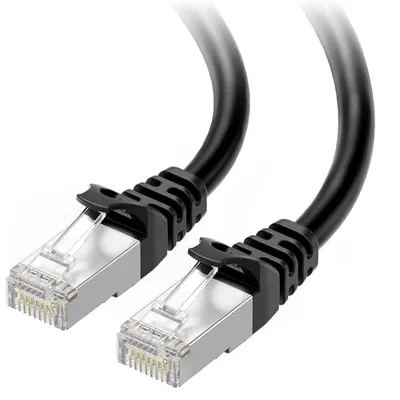 Cable Matters Koruyuculu Cat 6A Ethernet Kablosu 5ft Siyah